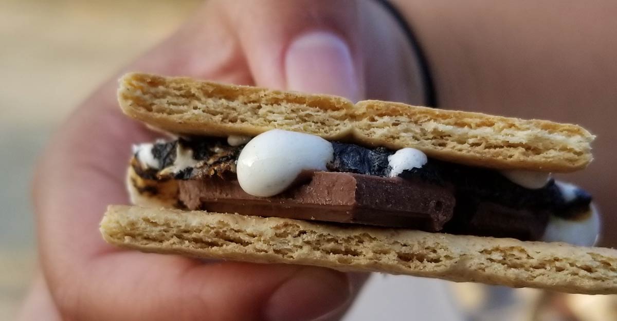 Smore held in hand